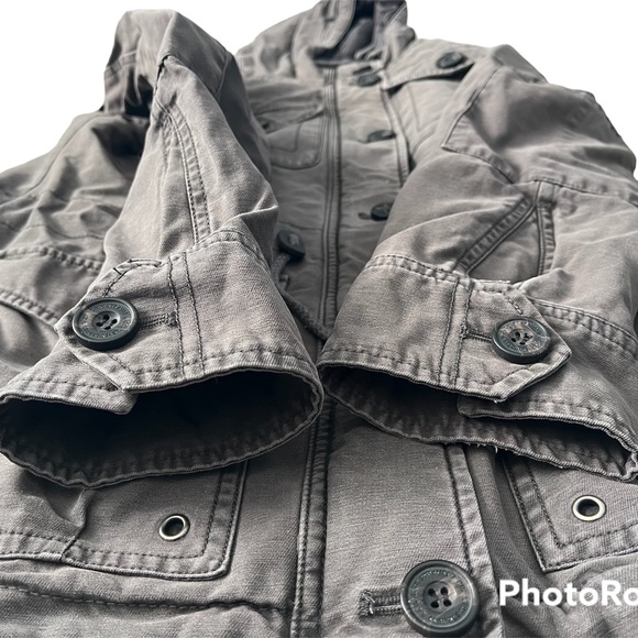 New Without Tags Women’s Small Levi Strauss & Co. Gray Wash Utility Jacket - Picture 5 of 16
